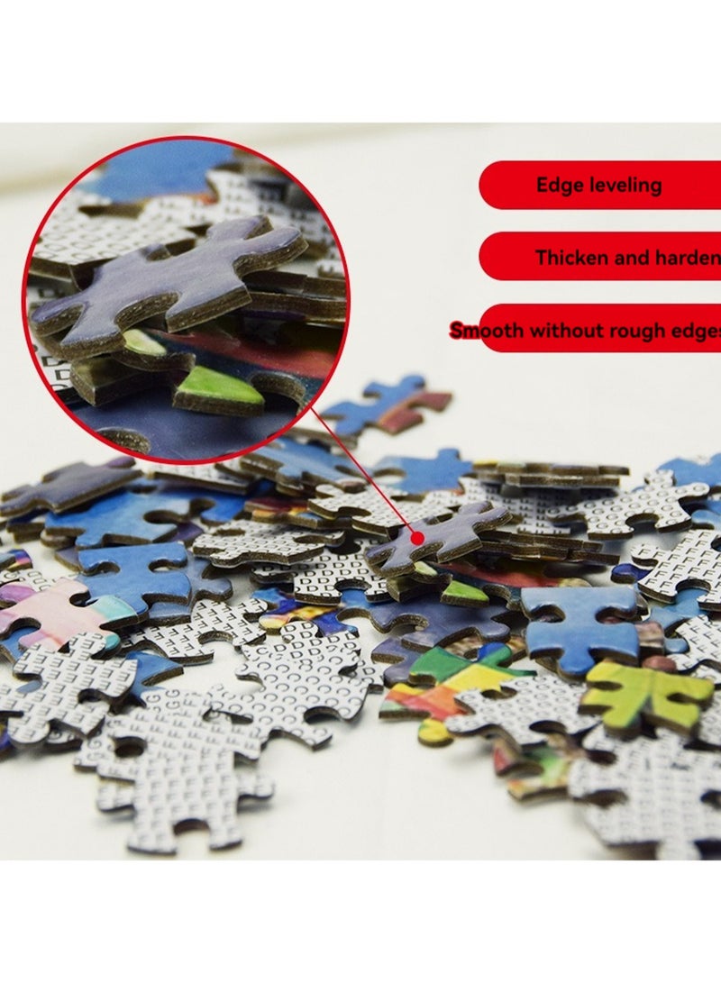 لعبة ألغاز تعليمية للتطوير التربوي لتخفيف التوتر مكونة من 1000 قطعة مقاس 70 × 50 سم - Image 4